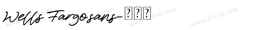 Wells Fargo sans字体转换
